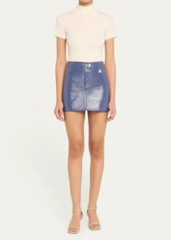 CourregesVinyle Reedition Mini Skirt