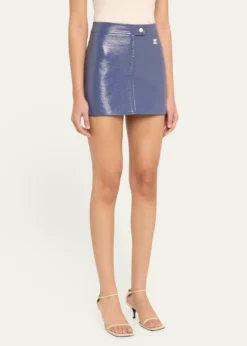 CourregesVinyle Reedition Mini Skirt