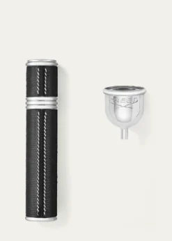 CREEDEmpty 0.33 oz. Leather Atomizer, Silver/Black