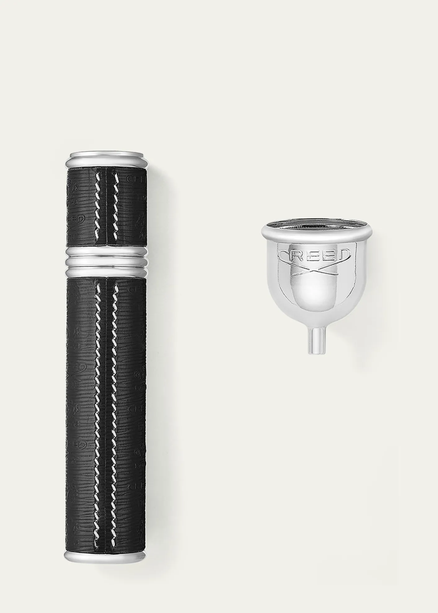 CREEDEmpty 0.33 oz. Leather Atomizer, Silver/Black