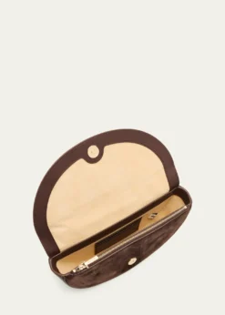 Cult GaiaAzariah Half-Moon Suede Top-Handle Bag