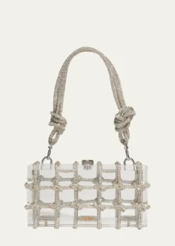 Cult GaiaBess Caged Embellished Box Shoulder Bag