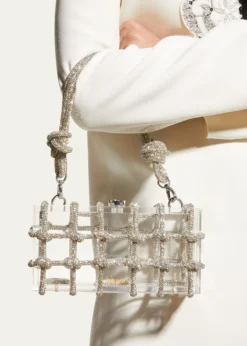 Cult GaiaBess Caged Embellished Box Shoulder Bag