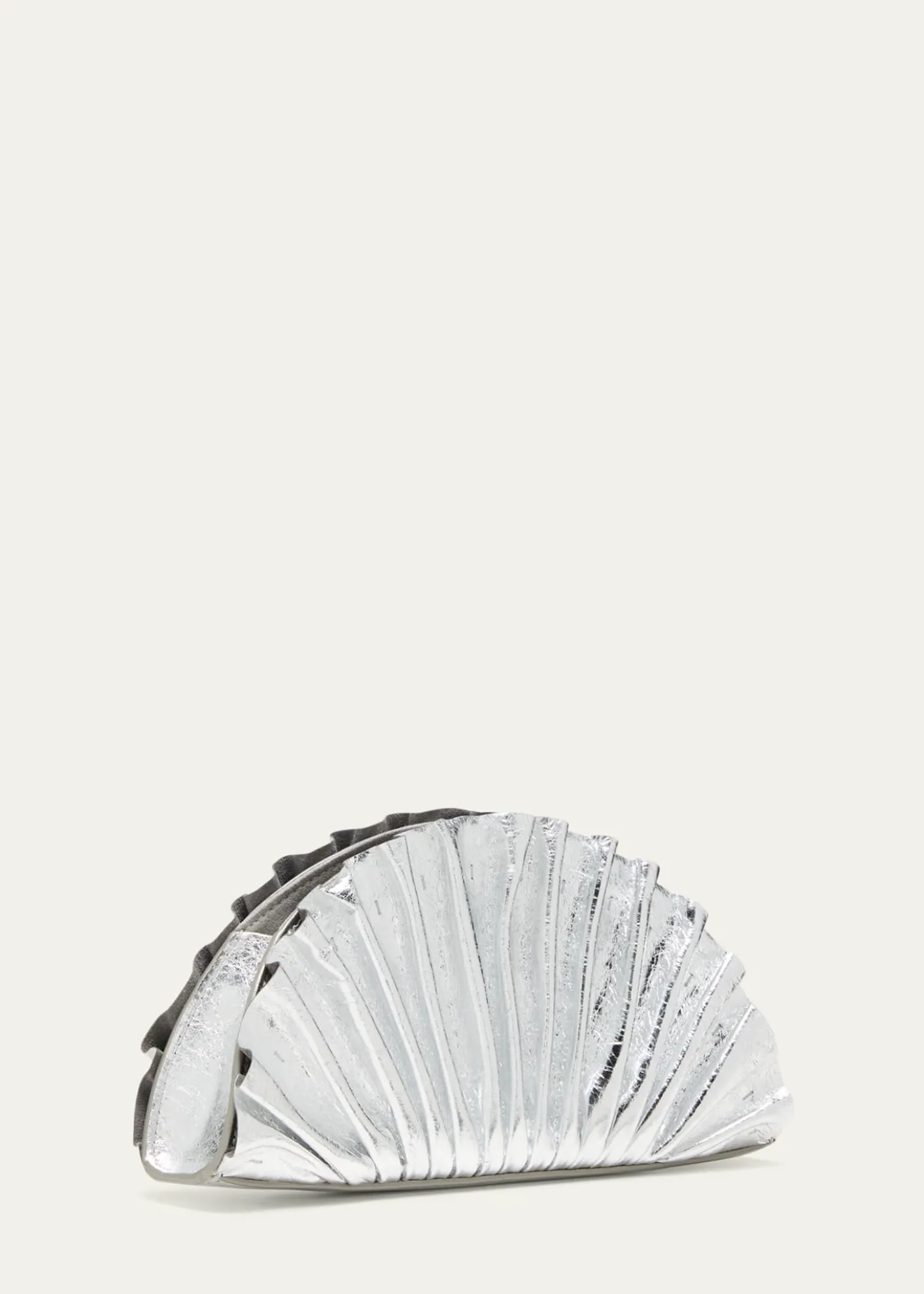 Cult GaiaNala Mini Shell Metallic Clutch Bag