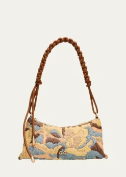 Cult GaiaOsa Braided-Strap Raffia Shoulder Bag