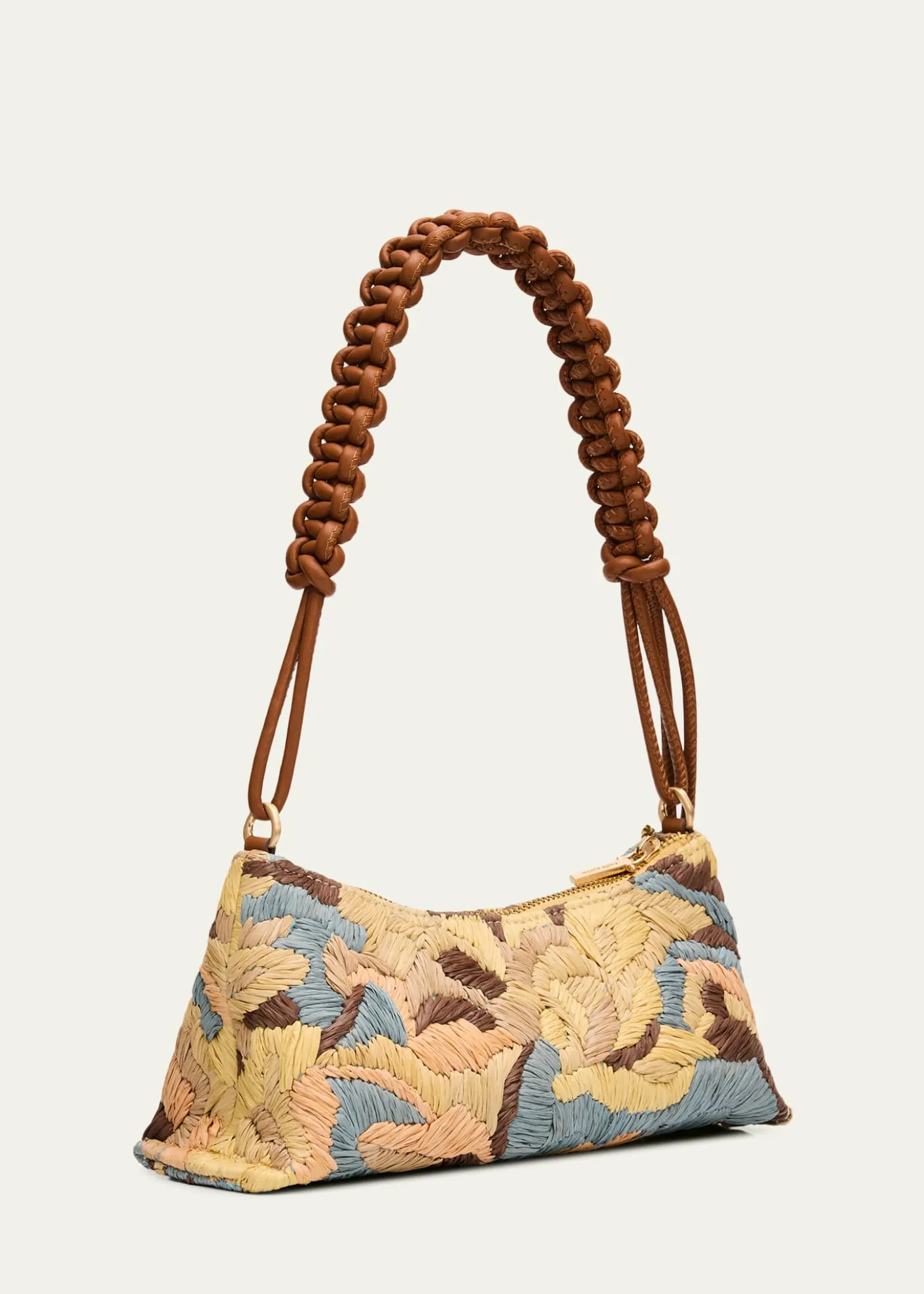 Cult GaiaOsa Braided-Strap Raffia Shoulder Bag