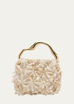Cult GaiaSolene Mini Beaded Sculptural Top-Handle Bag