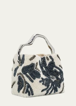 Cult GaiaSolene Mini Sculptural Beaded Top-Handle Bag