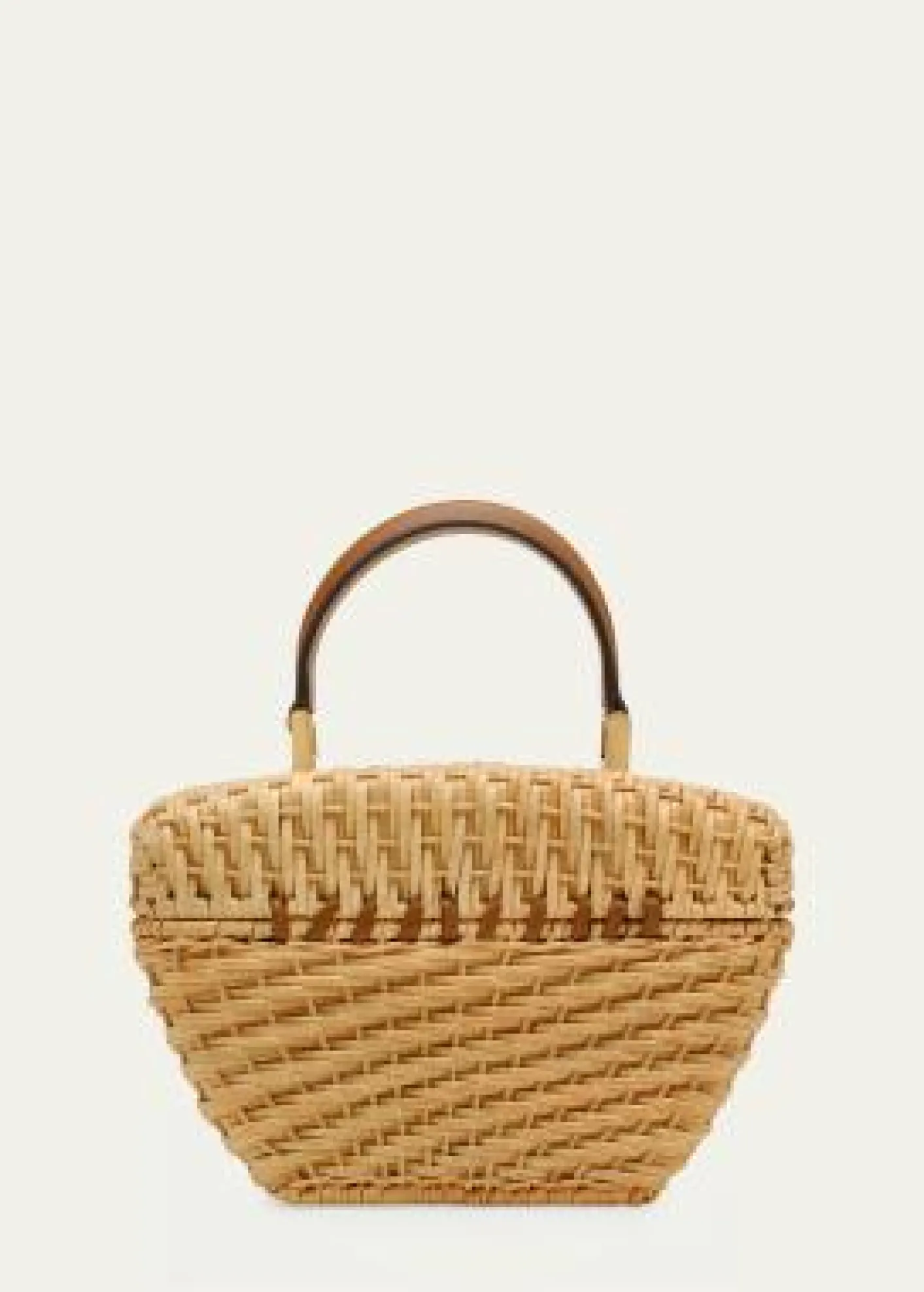 Cult GaiaTyla Woven Rattan Top-Handle Bag