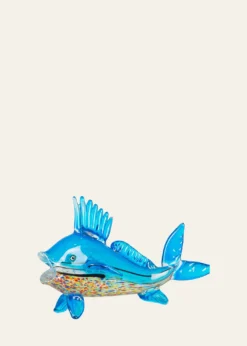 Dale TiffanyCoronado Art Glass Fish Figurine