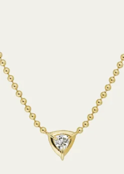 Dara KayeSolar Drop Trillion Solitaire Necklace