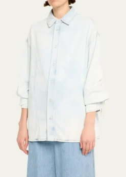 DARKPARKKeanu Ruched Denim Shirt