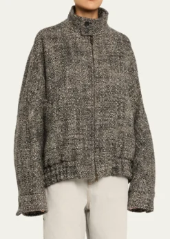 DARKPARKLee Oversized Herringbone Bomber Jacket
