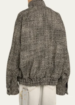 DARKPARKLee Oversized Herringbone Bomber Jacket