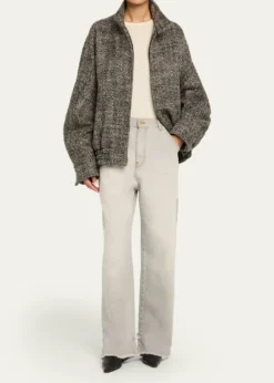 DARKPARKLee Oversized Herringbone Bomber Jacket