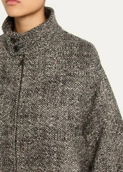 DARKPARKLee Oversized Herringbone Bomber Jacket