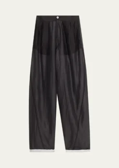 DARKPARKPhebe Double Sided Wide-Leg Pants with Chain