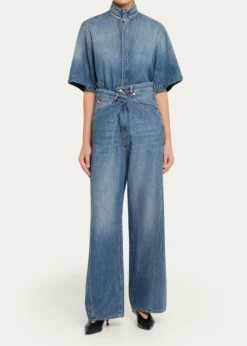 DARKPARKRoberta Short-Sleeve Denim Shirt