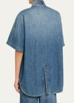 DARKPARKRoberta Short-Sleeve Denim Shirt