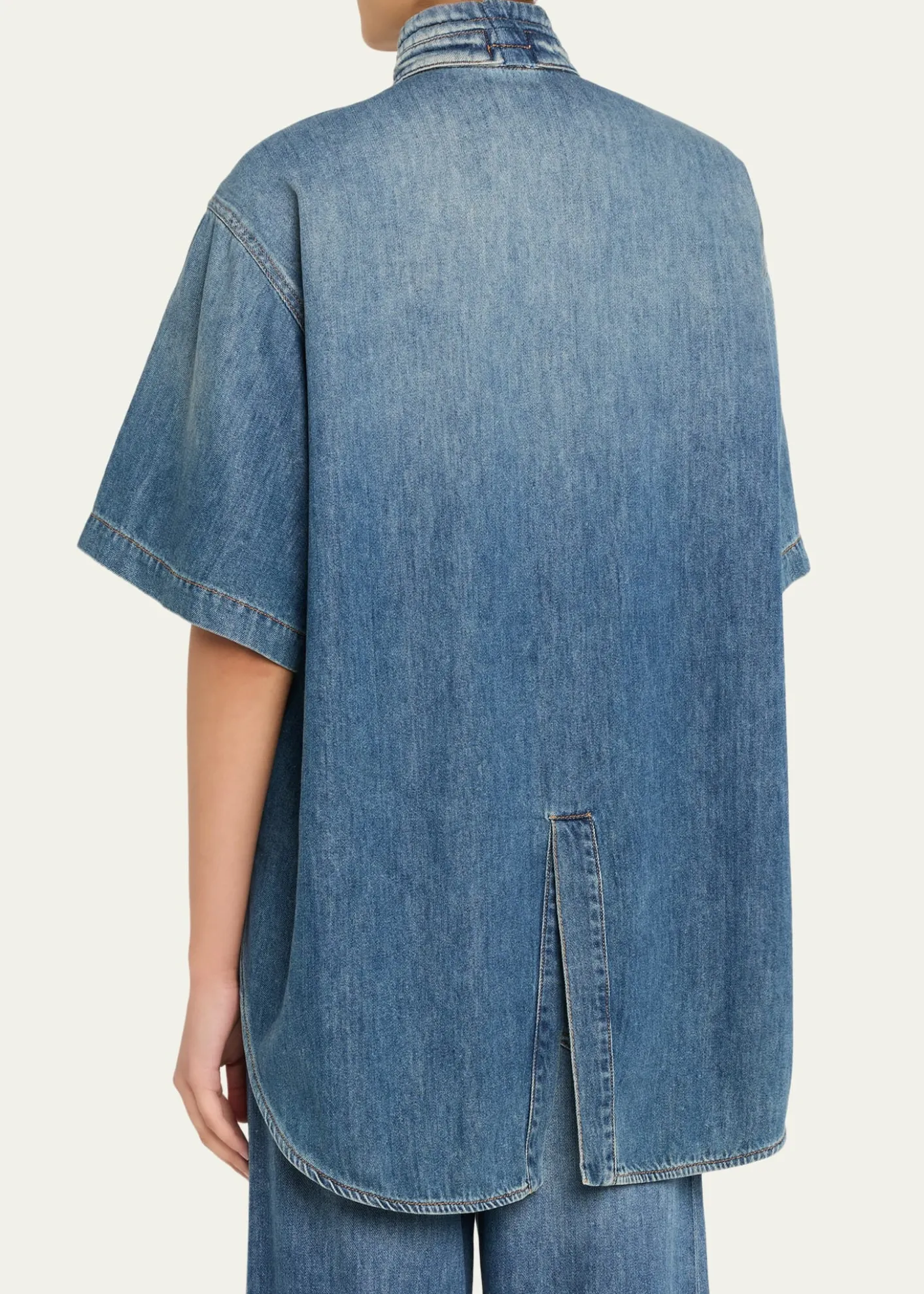 DARKPARKRoberta Short-Sleeve Denim Shirt