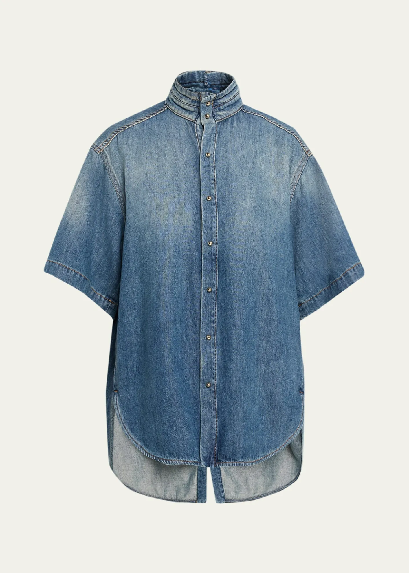 DARKPARKRoberta Short-Sleeve Denim Shirt