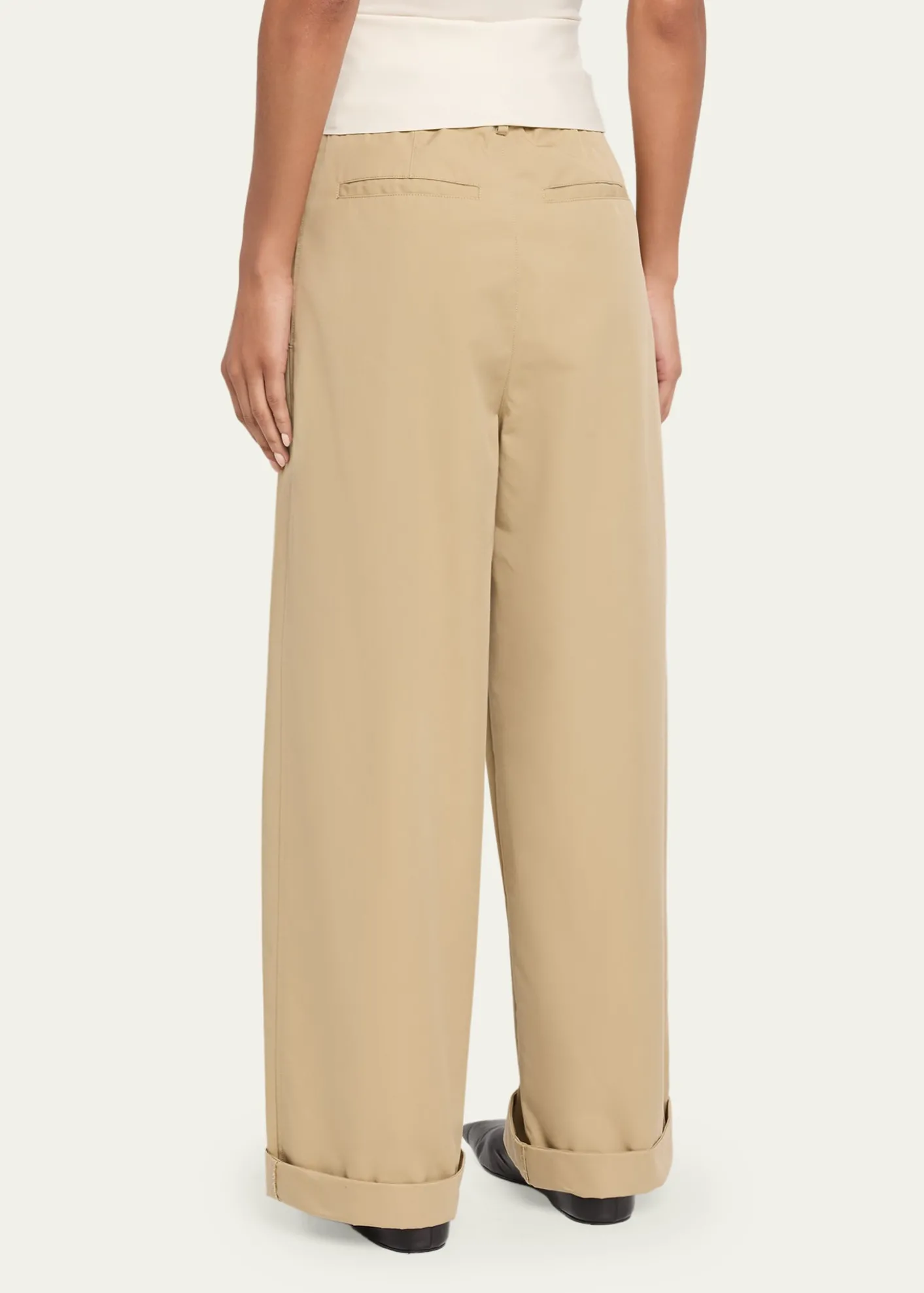 DARKPARKWendy Elastic Waist Wide-Leg Trousers
