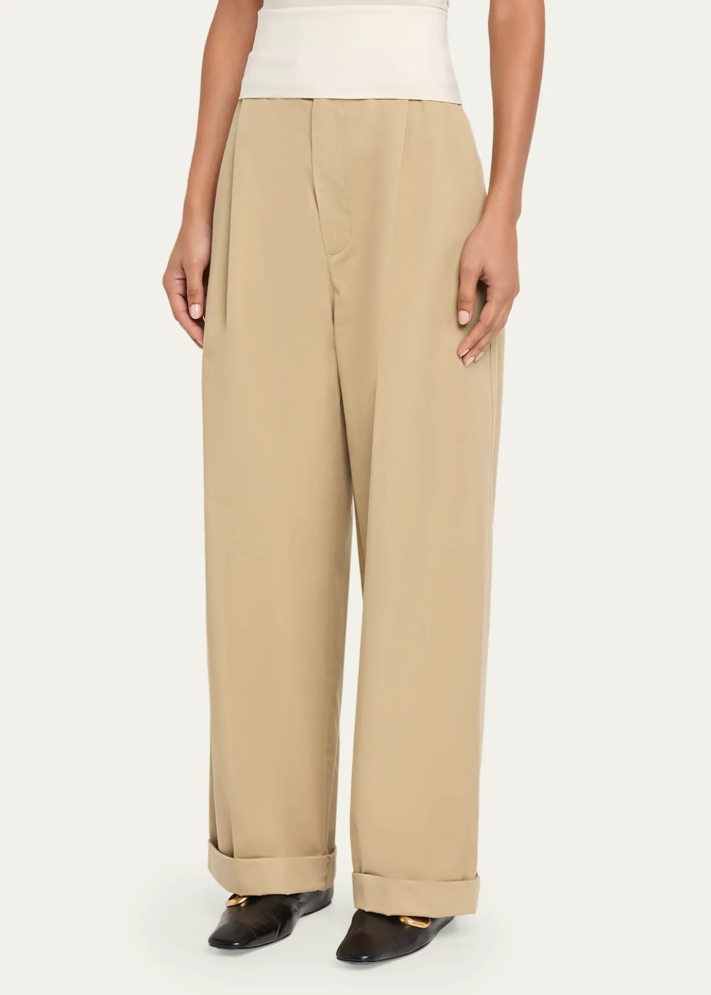 DARKPARKWendy Elastic Waist Wide-Leg Trousers