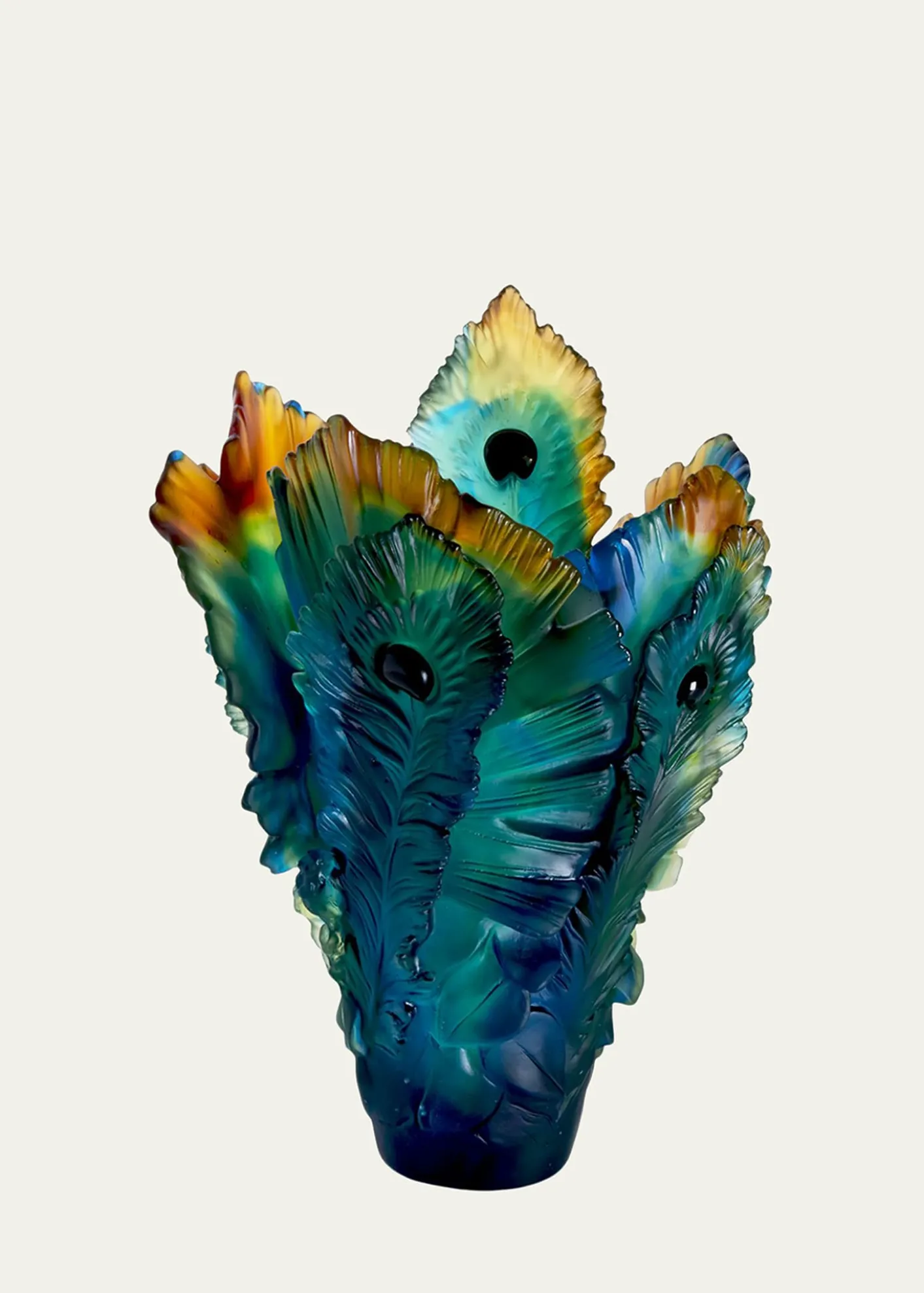 DaumFleur de Paon Vase - Large