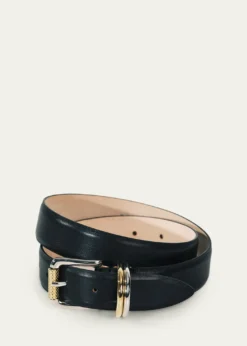 DehancheAlegra Mixed Metal Leather Belt