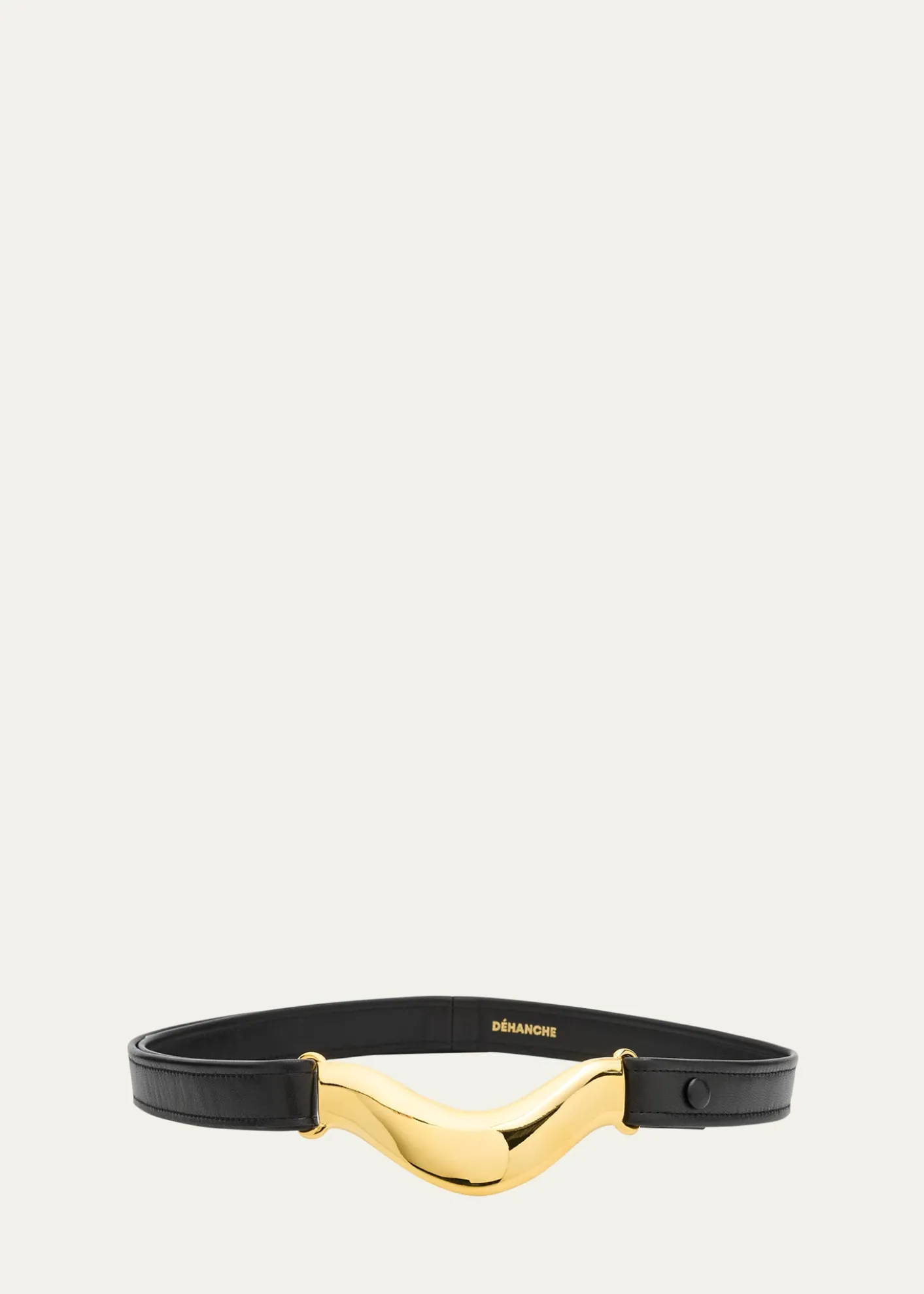 DehancheBrancusi Metal Leather Belt