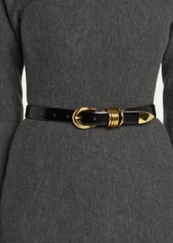 DehancheHollyhock Triple Wrap Calf Leather Medium Belt