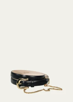 DehancheLuzia Chain-Embellished Leather Belt