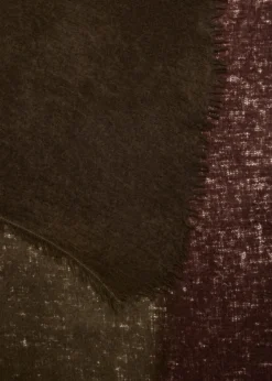 Denis ColombFuzzy Feture Two-Tone Cashmere Scarf