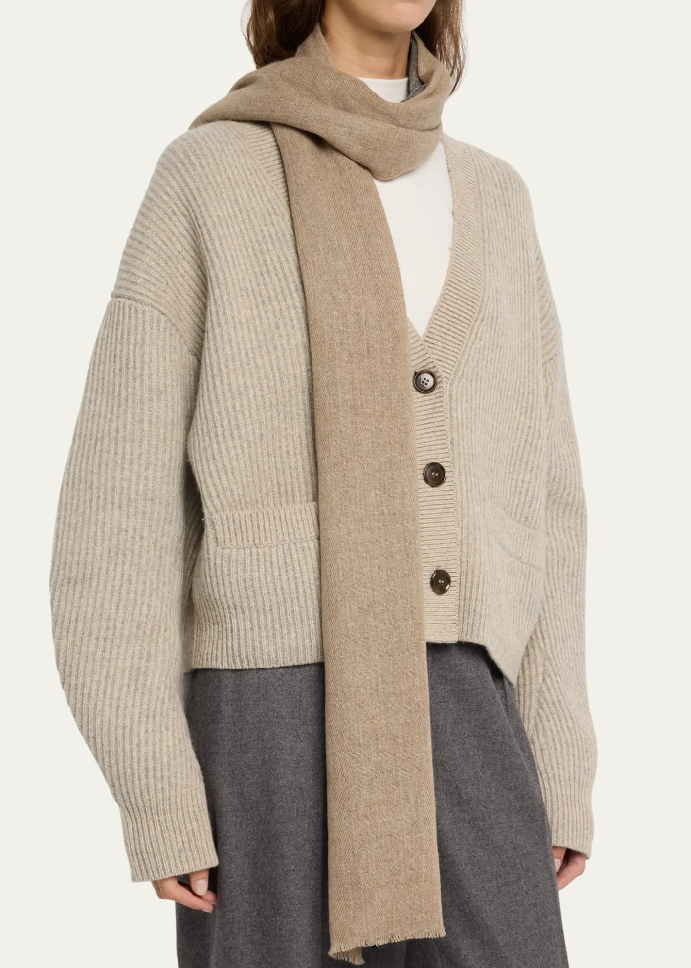 Denis ColombHalf + Half Cashmere Stole