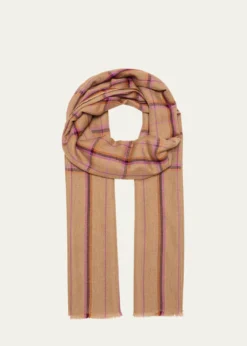 Denis ColombKita Plaid Cashmere Shawl