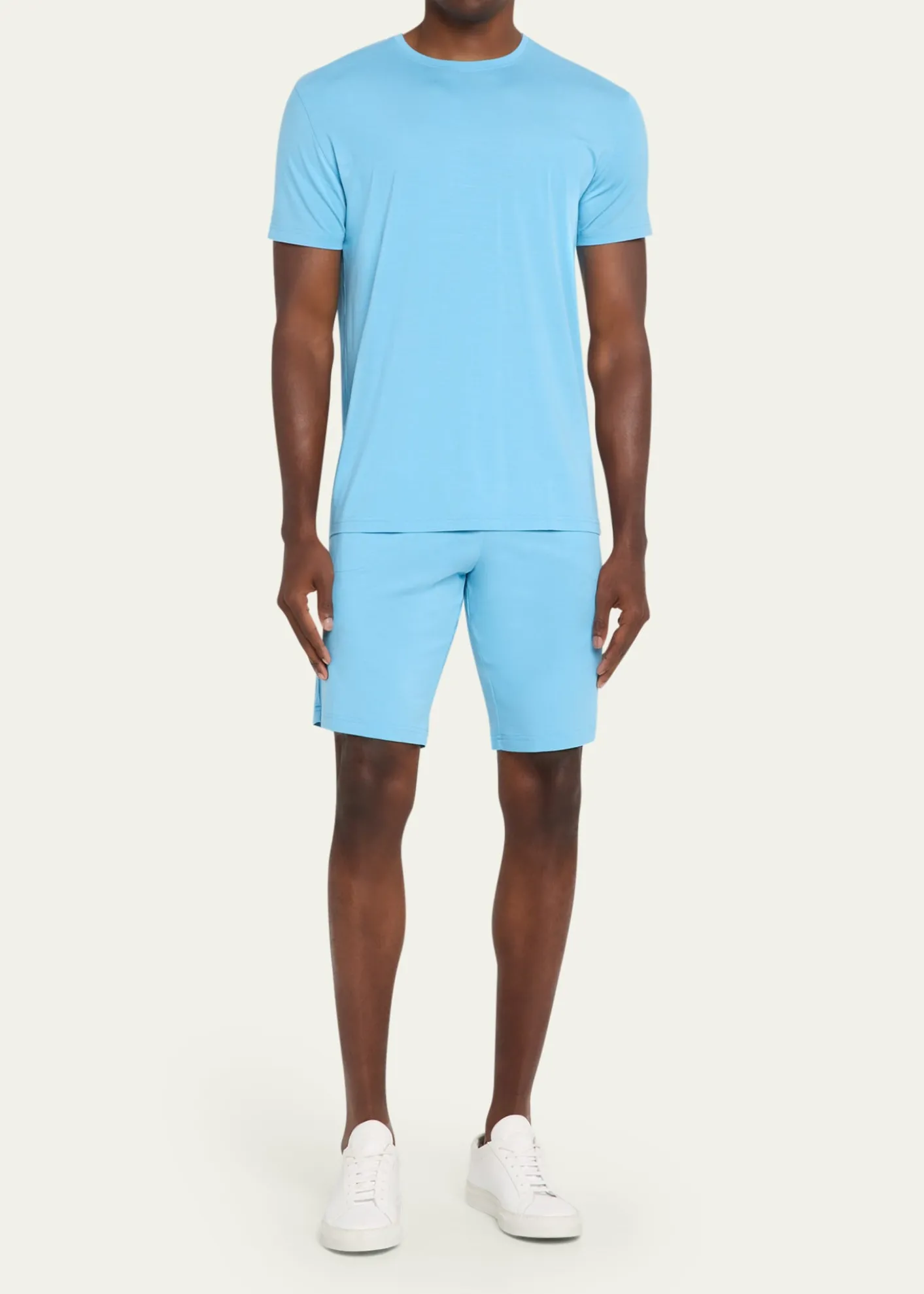 Derek RoseMen's Basel Micro Modal Stretch Crewneck T-Shirt