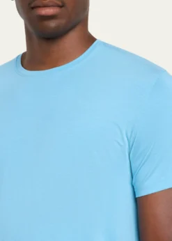 Derek RoseMen's Basel Micro Modal Stretch Crewneck T-Shirt