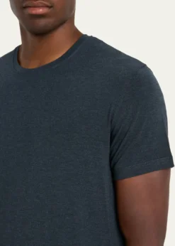 Derek RoseMen's Marl Crewneck Short-Sleeve Knit Tee