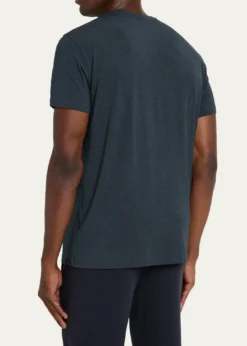 Derek RoseMen's Marl Crewneck Short-Sleeve Knit Tee