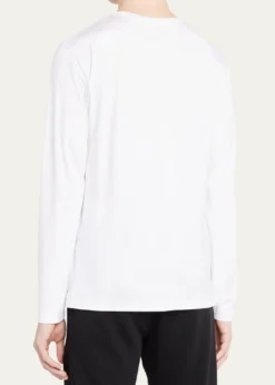 Derek RoseMen's Stretch Long Sleeve Crewneck T-Shirt