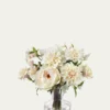 Diane JamesBlush Peonies, Lisianthus, and Dahlias in a Tapered Vase