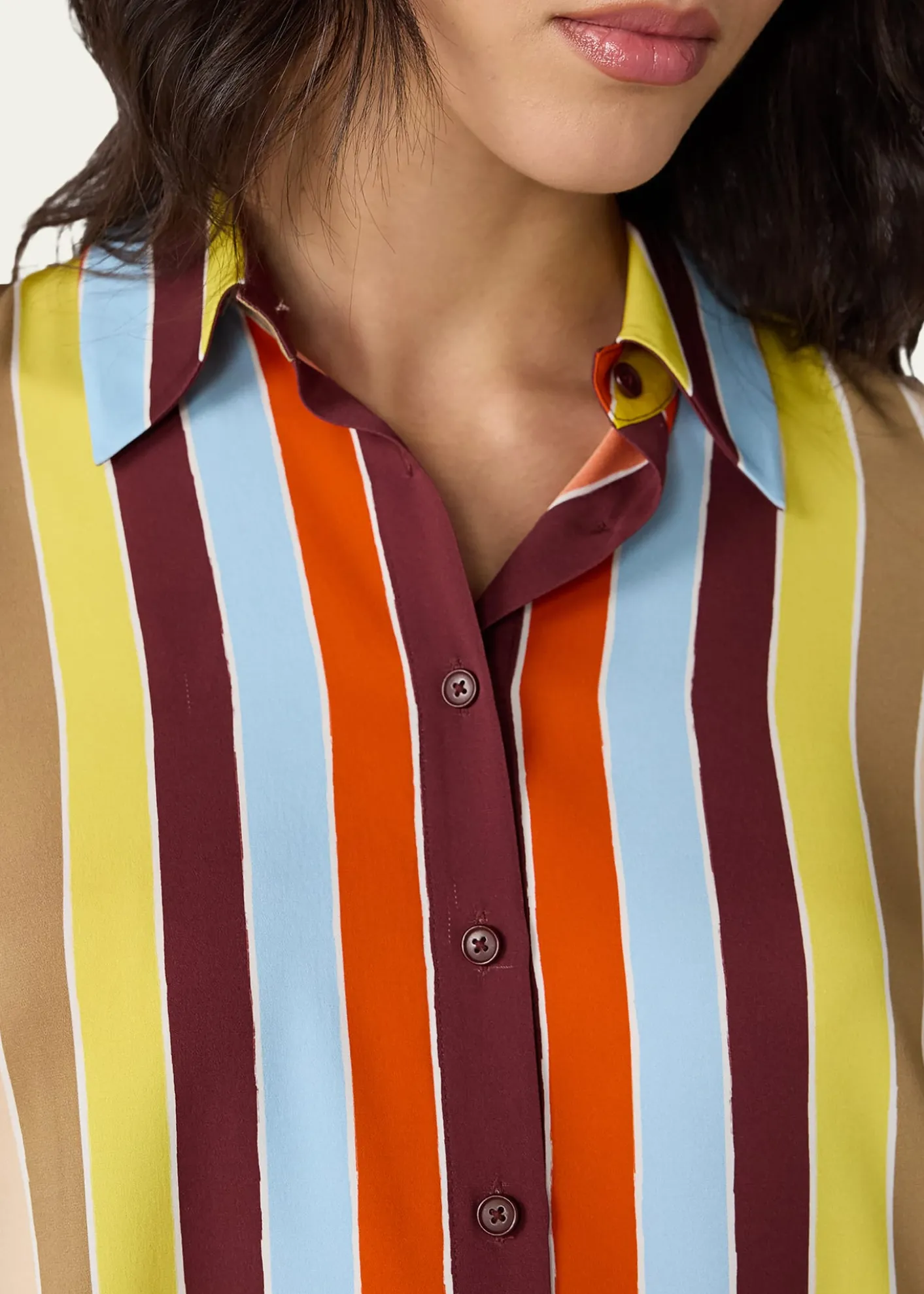 Diane von FurstenbergAlexa Striped Silk Shirt