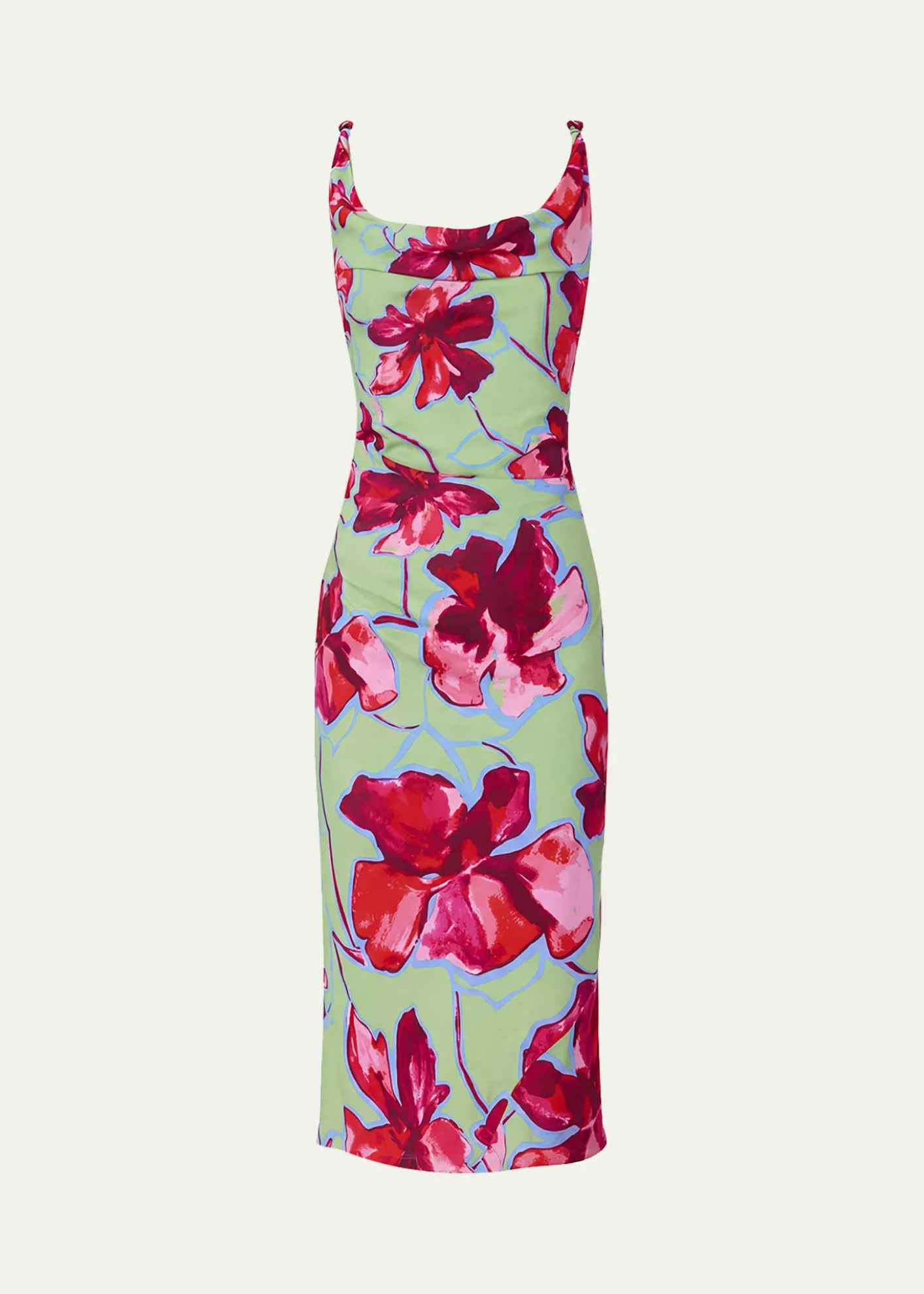 Diane von FurstenbergDelaney Ruched Cowl-Neck Midi Dress