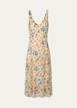 Diane von FurstenbergJules Shimmer Floral-Print Midi Dress