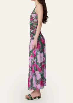 Diane von FurstenbergLorna Ruched Floral-Print Midi Dress