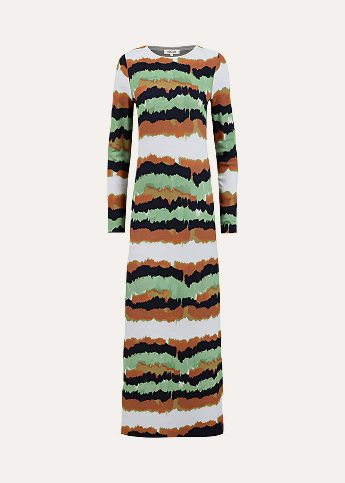 Diane von FurstenbergRobin Watercolor-Print Column Maxi Dress