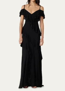 Diane von FurstenbergSofia Ruffle Cold-Shoulder Maxi Dress