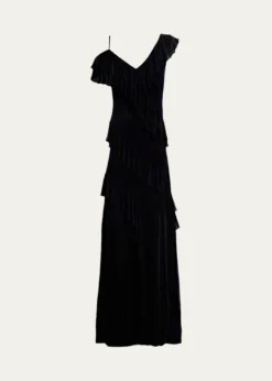 Diane von FurstenbergSofia Ruffle Cold-Shoulder Maxi Dress