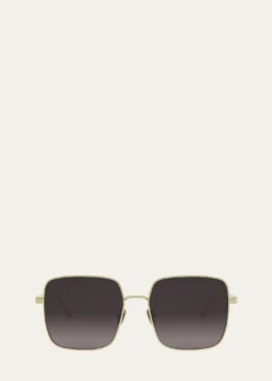 DiorDiorCannage S1U Square Metal Sunglasses