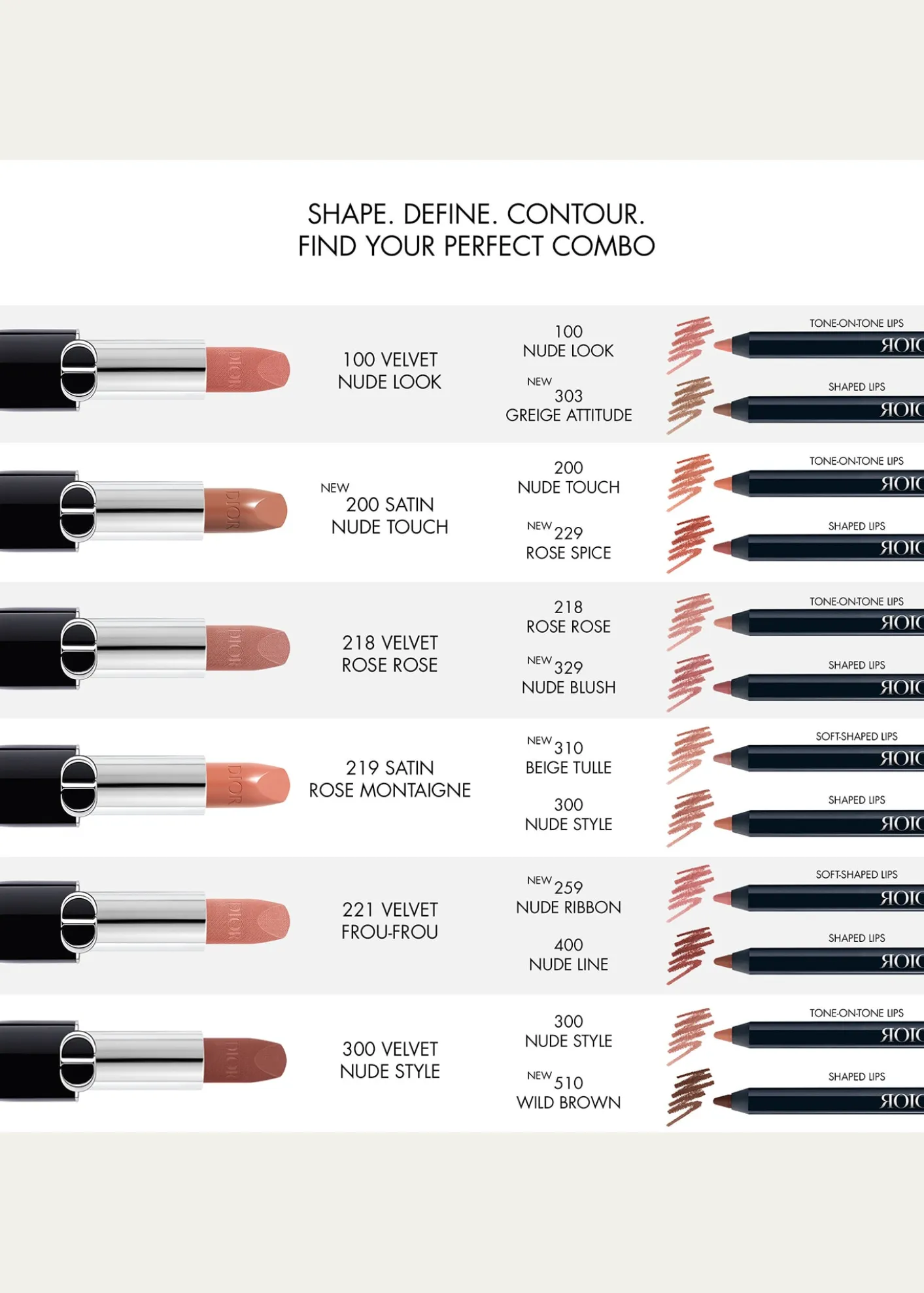 DiorDior Rouge Dior Contour No-Transfer Lip Liner Pencil